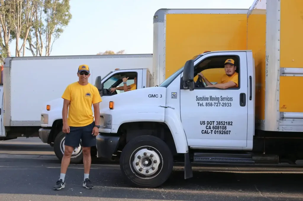 Sunshine Moving Services truck and driver